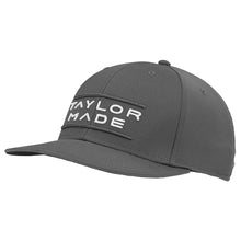 Load image into Gallery viewer, TaylorMade Stretchfit Flatbill Mens Golf Hat - Charcoal
 - 3