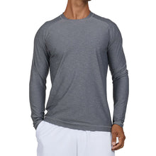 Load image into Gallery viewer, Sofibella SB Sport Athletic Mens LS Tennis Shirt - Grey Melange/1X
 - 2