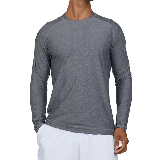 Sofibella SB Sport Athletic Mens LS Tennis Shirt - Grey Melange/1X
