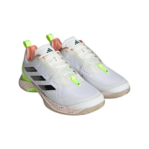 Adidas Avacourt Womens Tennis Shoes - White/Blk/Lemon/B Medium/11.5