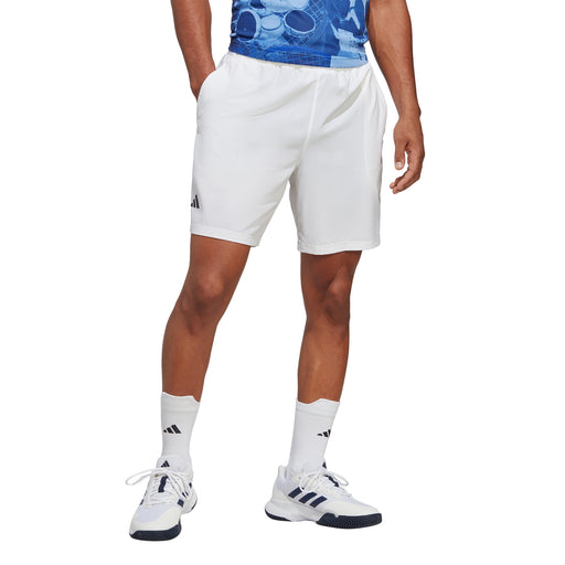 Adidas Club Stretch Woven 7in Mens Tennis Shorts - WHITE 100/XXL