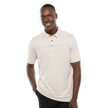 Load image into Gallery viewer, Travis Mathew Turn Back Mens Golf Polo - Moonbeam 1mob/XL
 - 1