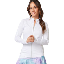 Load image into Gallery viewer, Sofibella Staples Womens Tennis Jacket - White/2X
 - 5