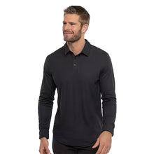 Load image into Gallery viewer, TravisMathew State Room Mens Long Sleeve Golf Polo - Black/XXL
 - 1