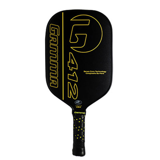 Gamma 412 Pickleball Paddle - Black/Yellow/4 1/8/8.3 OZ