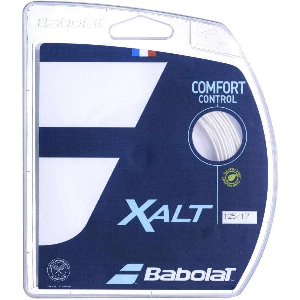 Babolat XALT 16g Tennis String - White Spiral