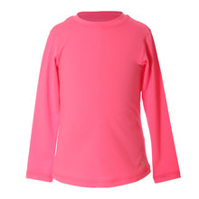 Load image into Gallery viewer, Sofibella UV Long Sleeve Girls Tennis Shirt - Neon Pink/L
 - 4