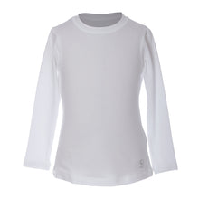 Load image into Gallery viewer, Sofibella UV Long Sleeve Girls Tennis Shirt - White/XL
 - 8