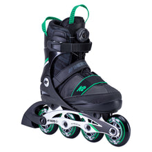 Load image into Gallery viewer, K2 Sk8 Hero Boa ALU Boys Adj Inline Skates 29527 - Black/Green/1-5
 - 1