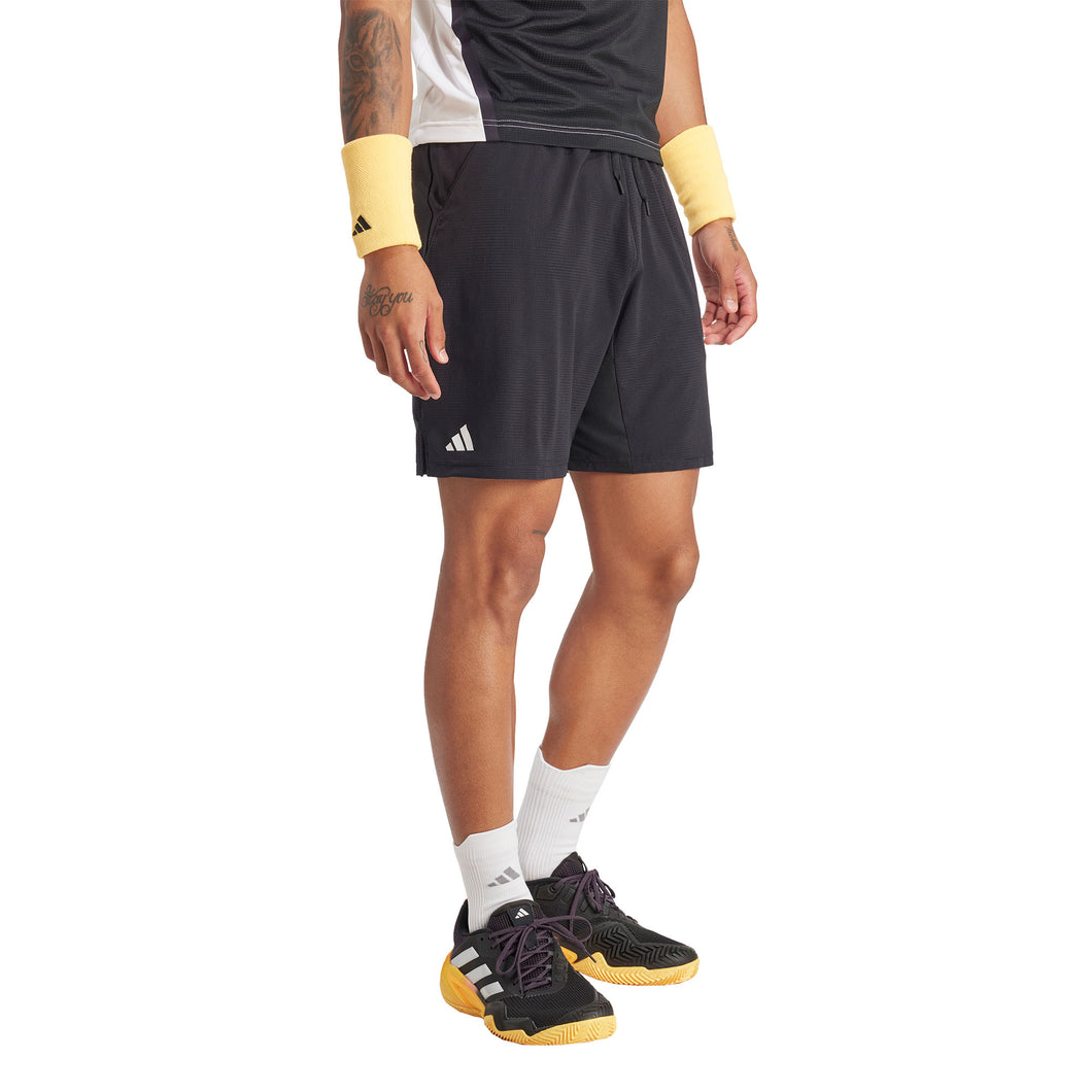 Adidas Ergo 9 Inch Mens Black Tennis Shorts - Black/XL