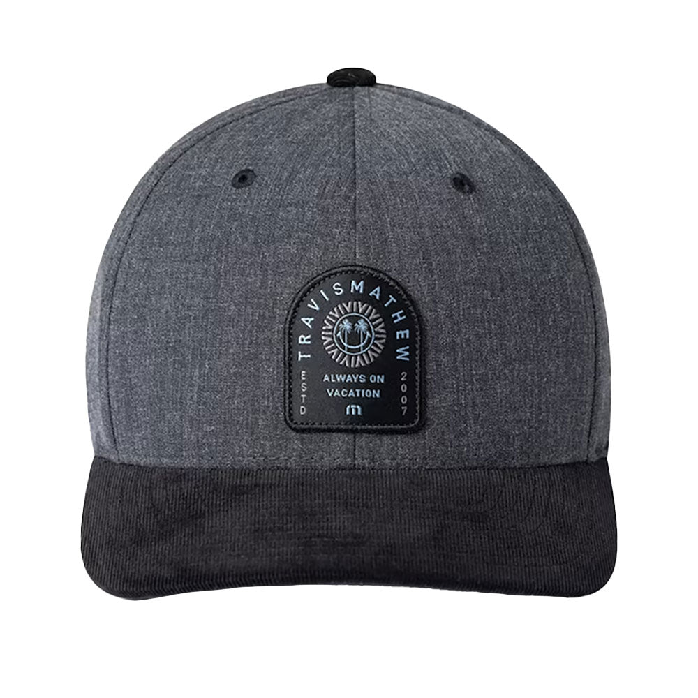 TravisMathew Zero Hour Mens Golf Hat - Hthr Dark Grey/One Size