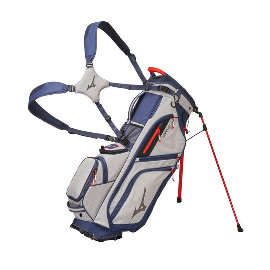 Mizuno BR-DX 14-Way Heather Grey-Navy Golf Stand Bag