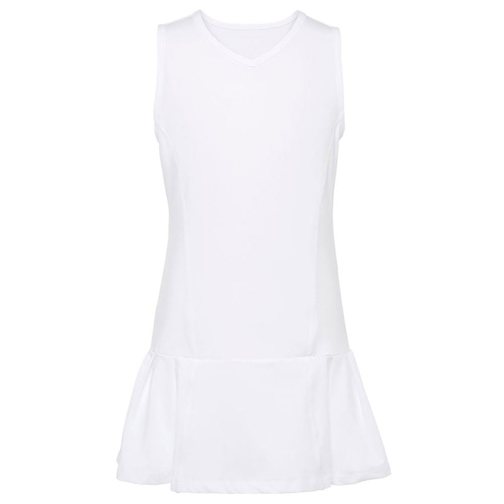 FILA Pleated Girls Tennis Dress - WHITE 100/M