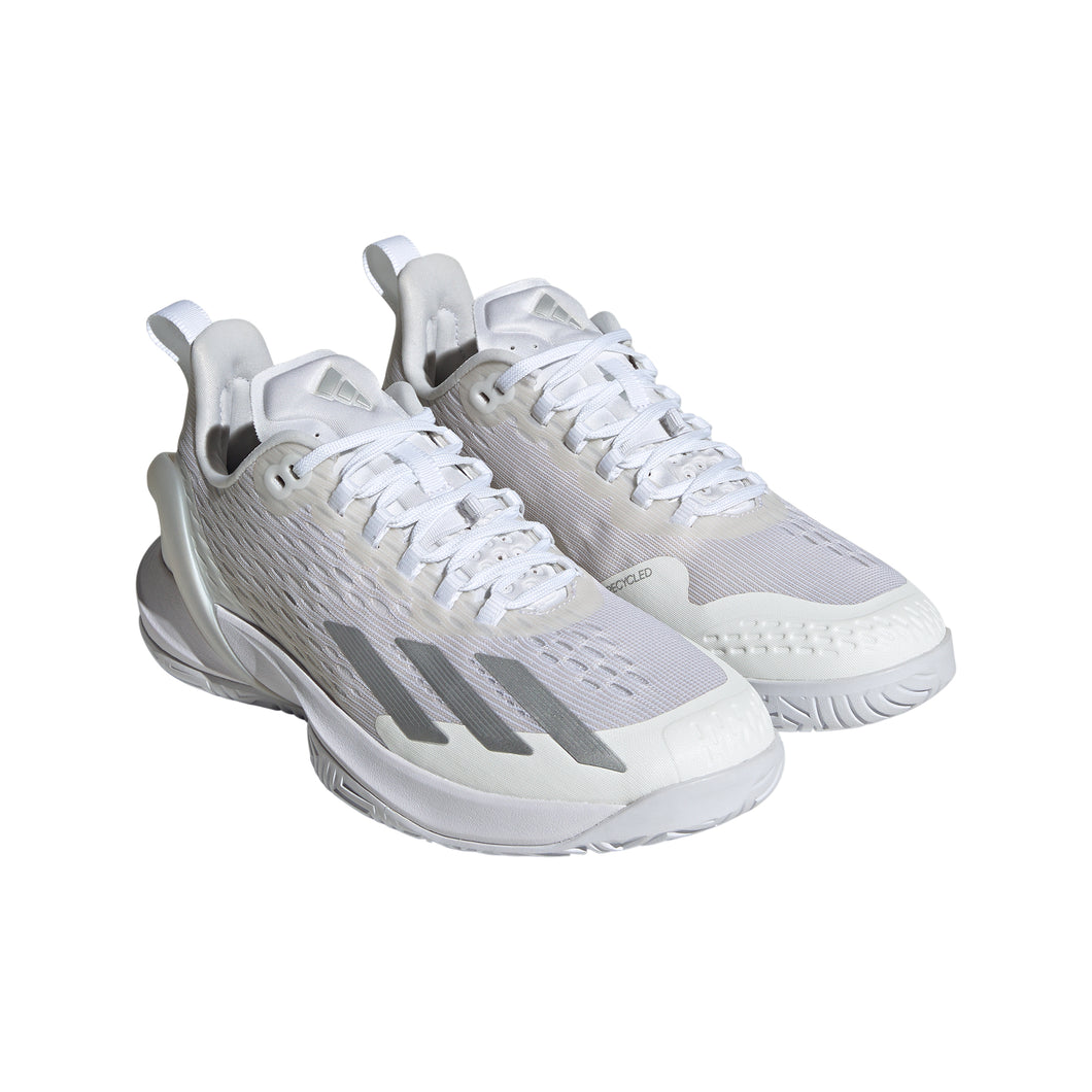 Adidas Adizero Cybersonic Womens Tennis Shoes - WHT/SILVER/GRY1/B Medium/11.5