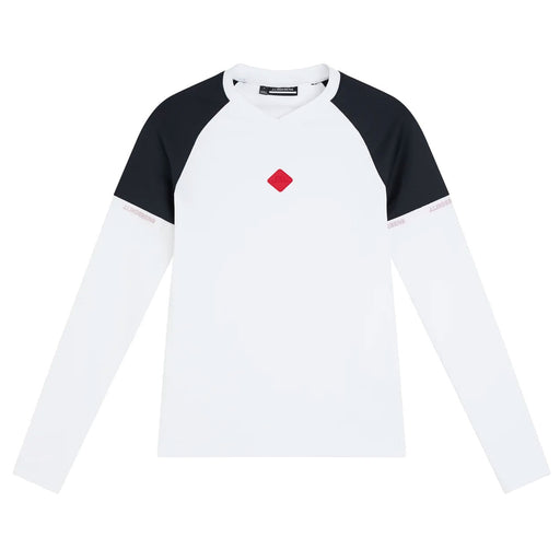 J. Lindeberg Sianna White Womens LS Golf Shirt - WHITE 0000/M