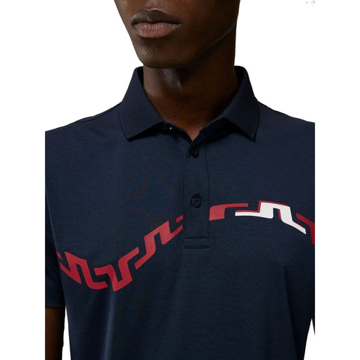 J. Lindeberg Peter Slim Fit Navy Mens Golf Polo