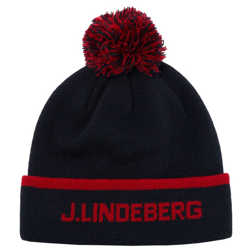 J. Lindeberg Stripe Navy Mens Golf Beanie - JL NAVY 6855/One Size