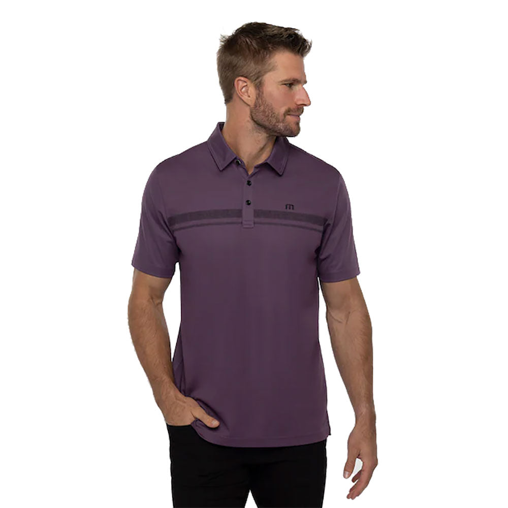 TravisMathew Meet in the Lobby Grape Men Golf Polo - Grape 6swg/XL