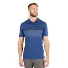 Load image into Gallery viewer, TravisMathew Late Checkout Blue Mens Golf Polo - Estate Blu 4ebl/XL
 - 1