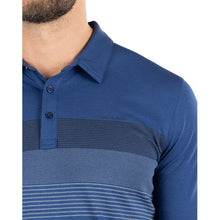 Load image into Gallery viewer, TravisMathew Late Checkout Blue Mens Golf Polo
 - 3