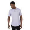 TravisMathew Seven Lakes Heather Silver Bullet Mens Golf Polo