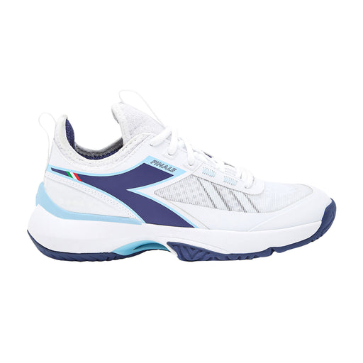 Diadora Finale AG W Tennis Shoes 2023 - White/Blue Prt/B Medium/10.5