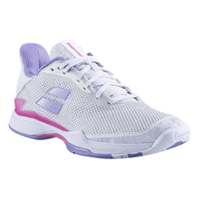 Load image into Gallery viewer, Babolat Jet Tere All Court Womens Tennis Shoe - White/Lavender/B Medium/11.0
 - 1