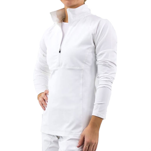 FILA Essential Womens Tennis Half Zip Pullover - WHITE 100/XL