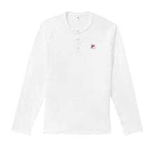 Load image into Gallery viewer, FILA Center Court Long Sleeve Mens Henley - WHITE 100/XXL
 - 1
