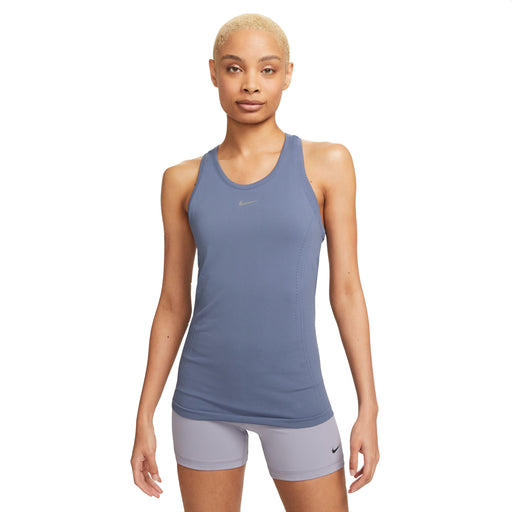 NikeCourt Dri-Fit ADV Aura Womens Tennis Tank - DIFFUSE BLU 491/L