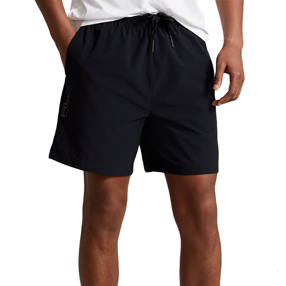 RLX Polo Golf 4-Way 7 Inch Black Mens Golf Shorts - Black/XL