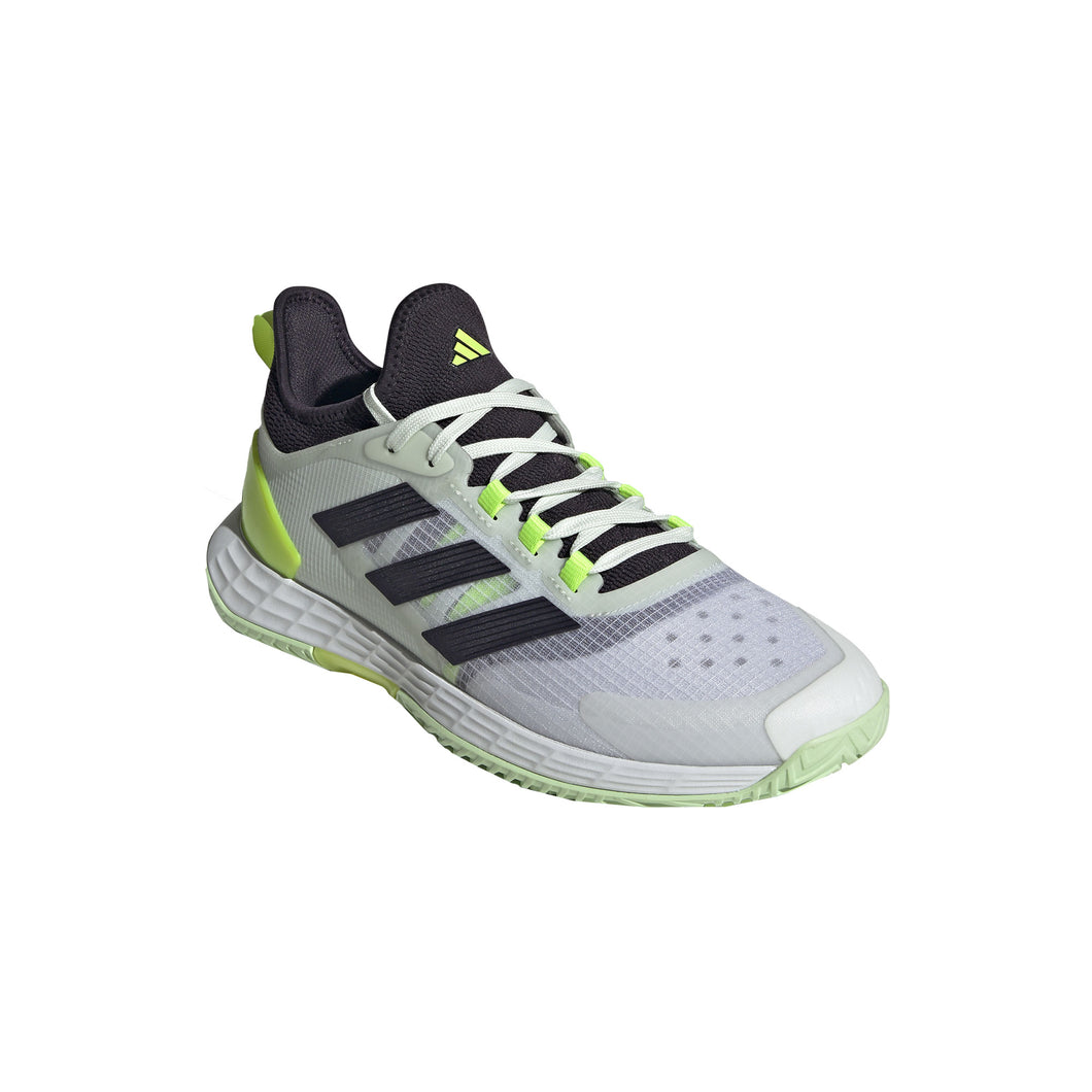 Adidas Adizero Ubersonic 4.1 Mens Tennis Shoes - White/Blk/Lemon/D Medium/13.0