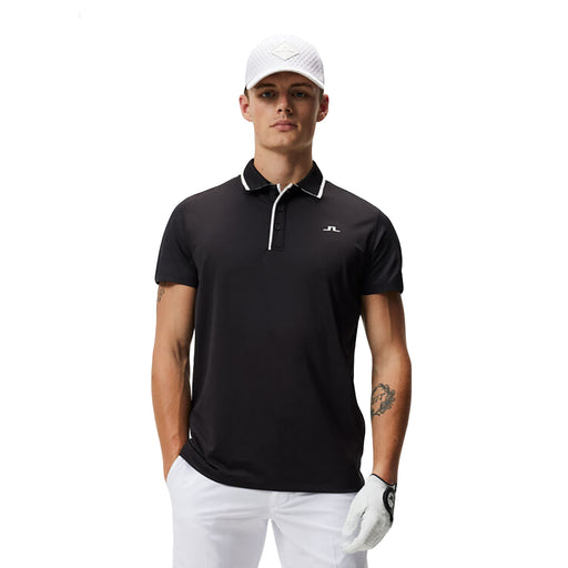 J. Lindeberg Luca Regular Fit Mens Golf Polo - BLACK 9999/XL