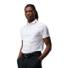 J. Lindeberg Tour Tech Regular Fit White Mens Golf Polo