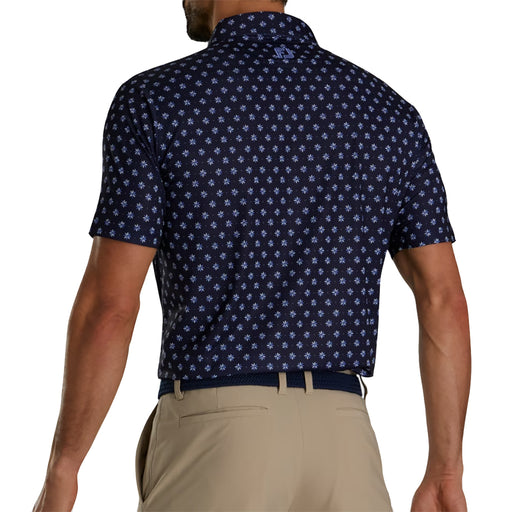 FootJoy Flower Foulard Navy Mens Golf Polo