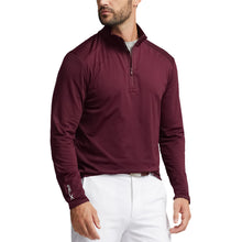 Load image into Gallery viewer, RLX Polo Golf Jacquard Knit QZ Mens Golf Pullover - Harvard Wine/XL
 - 1