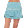 Lucky In Love Long Pleat Tier 14 Inch Womens Tennis Skirt