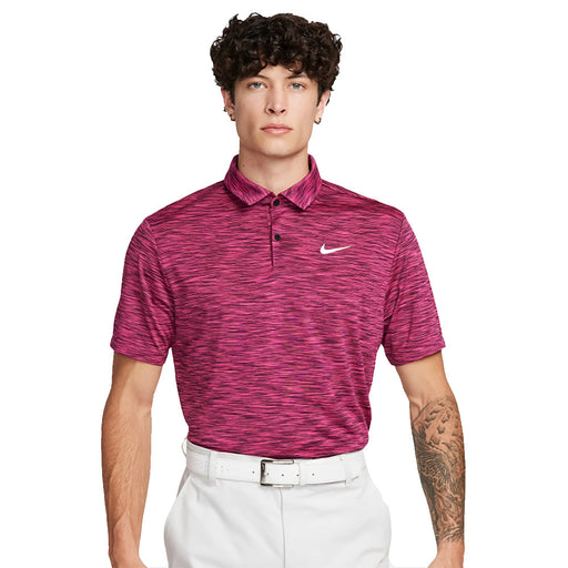 Nike Dri-Fit Tour Space Dye Mens Golf Polo - BORDEAUX 610/XL