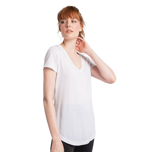 Lole Everyday V-Neck Womens T-Shirt - White/XL