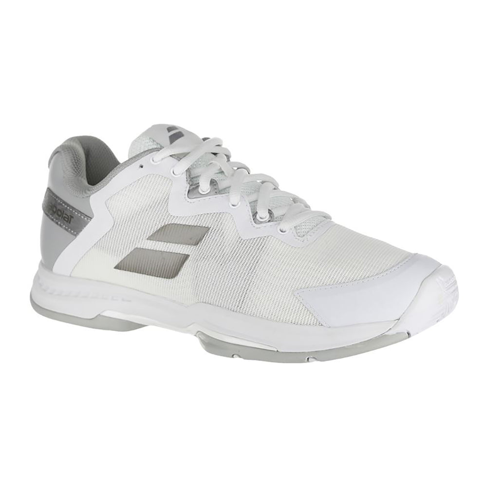 Babolat SFX3 White Silver AC Womens Tennis Shoes