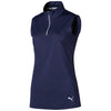 Puma Mock Womens Sleeveless Golf Shirt