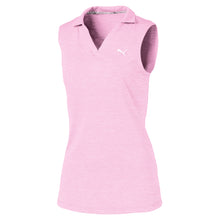 Load image into Gallery viewer, Puma Heather Girls Sleeveless Golf Polo - Cloud Pink Hthr/XL
 - 1