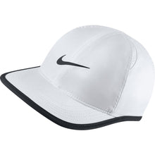 Load image into Gallery viewer, Nike AeroBill Featherlight Kids Cap - 100 WHITE/BLACK/One Size
 - 9