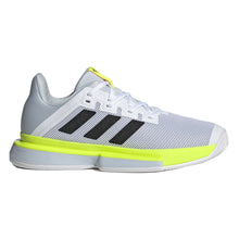 Load image into Gallery viewer, Adidas SoleMatch Bounce Womens Tennis Shoes - 11.0/White/Blk/Lime/B Medium
 - 1