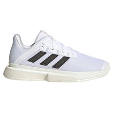 Load image into Gallery viewer, Adidas SoleMatch Bounce Womens Tennis Shoes - 10.0/Wht/Blk/Solr Rd/B Medium
 - 12