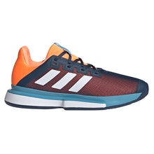 Load image into Gallery viewer, Adidas SoleMatch Bounce Mens Tennis Shoes - 13.0/Navy/Orang/Wht/D Medium
 - 9