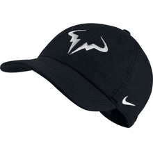Load image into Gallery viewer, Nike Court AeroBill Rafa Heritage 86 Mens Hat - 010 BLACK/WHITE/One Size
 - 3