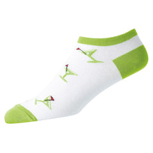 Load image into Gallery viewer, FootJoy ComfortSof Martini Print Low Cut Socks - Lime
 - 3