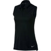Nike Dri Fit Solid Womens Sleeveless Golf Polo