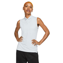 Load image into Gallery viewer, Nike Dri Fit Solid Womens Sleeveless Golf Polo - 043 PURE PLAT/XL
 - 5